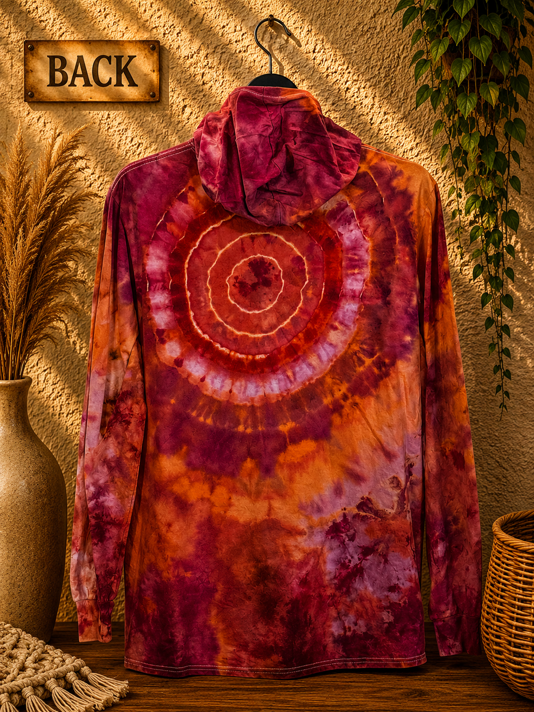 LS T-Shirt Hoodie — Hand Dyed (Large)