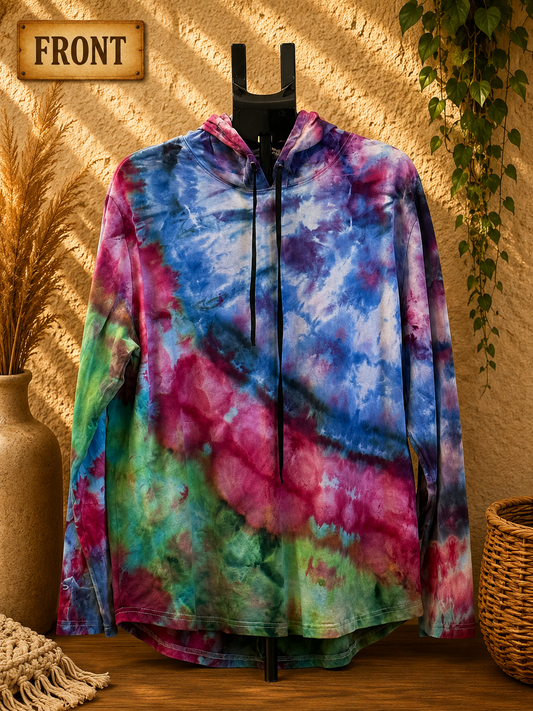 LS T-Shirt Hoodie — Hand Dyed— (XL)