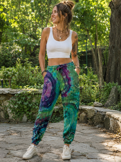 Reversed Dye Fleece Joggers - Old Navy Womens - (medium)