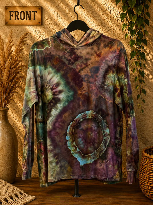 LS T-Shirt Hoodie — Hand Dyed (Large)