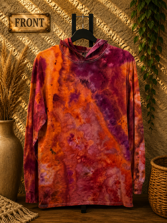 LS T-Shirt Hoodie — Hand Dyed (Large)